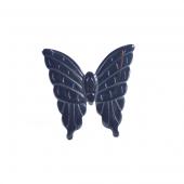 Hematite Butterfly 32mm Pendant